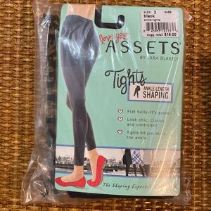 Black Ankle-Length Shaping tights, Love your Assets by Sara Blakely